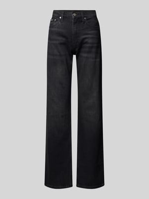 Bootcut Jeans mit Label-Detail Shop The Look MANNEQUINE