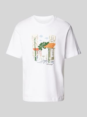 T-Shirt mit Motiv-Print Shop The Look MANNEQUINE