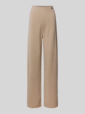 Straight leg broek met labelapplicatie Shop The Look MANNEQUINE