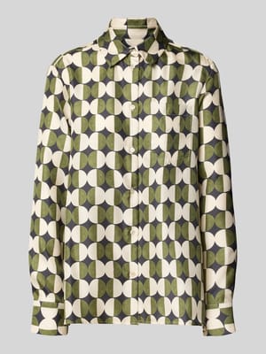 Regular fit overhemdblouse van pure zijde, model 'RIVE' Shop The Look MANNEQUINE