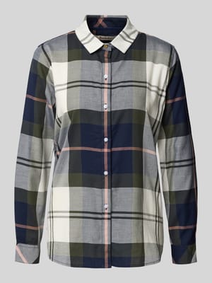 Relaxed fit overhemdblouse van puur katoen, model 'MOORLAND' Shop The Look MANNEQUINE