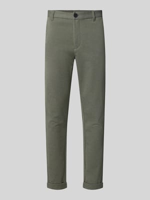 Slim Fit Stoffhose mit umgeschlagenen Hosenbeinen Shop The Look MANNEQUINE