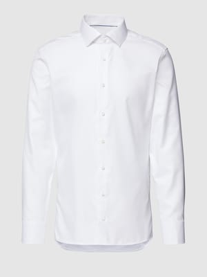 Slim Fit Premium Shirt mit Allover-Muster Shop The Look MANNEQUINE