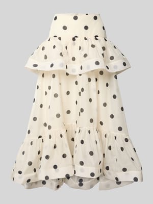 Ausgestellter Maxi-Rock mit Volants Modell 'DOROTHY' Shop The Look MANNEQUINE