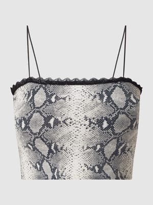Crop Top mit Animal-Print  Shop The Look MANNEQUINE