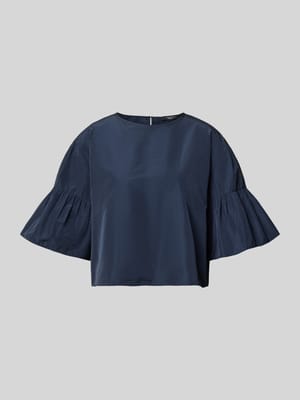 Cropped Blusentop mit Baumwoll-Anteil Modell 'BREAK' Shop The Look MANNEQUINE