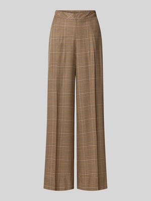 Stoffhose aus Viskose-Woll-Mix Modell 'Mie Kalif' Shop The Look MANNEQUINE