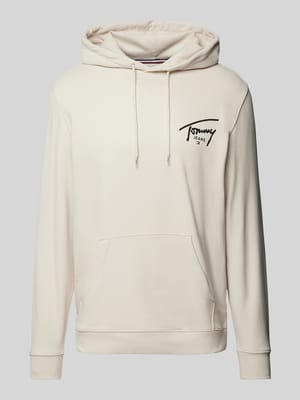 Regular Fit Hoodie mit Label-Print Shop The Look MANNEQUINE