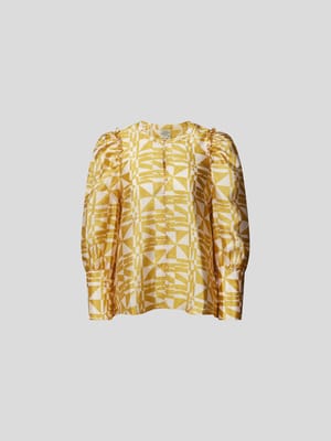 Bluse mit Allover-Muster Shop The Look MANNEQUINE