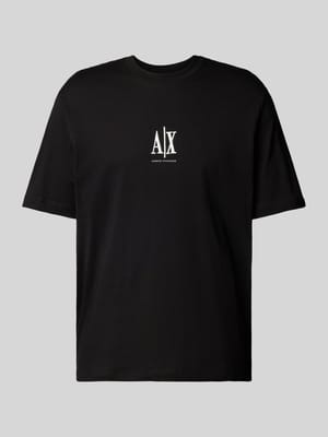 T-Shirt mit Label-Print Shop The Look MANNEQUINE