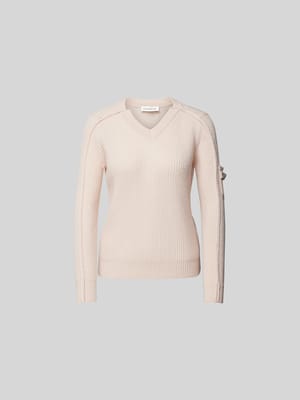 Pullover mit gerippten Abschlüssen Shop The Look MANNEQUINE