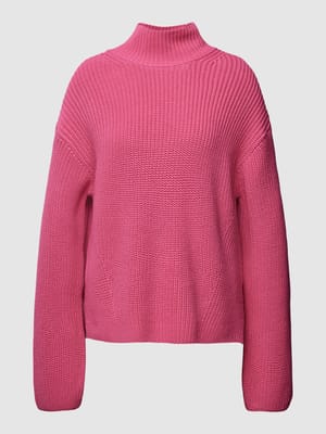 Gebreide pullover met extra brede schouders Shop The Look MANNEQUINE