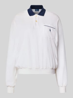 Regular Fit Poloshirt aus Baumwoll-Mix Shop The Look MANNEQUINE