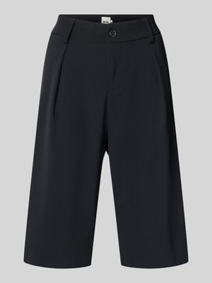 Krój loose fit Bermudy z zapięciem na guzik Model 'MILLA' Shop The Look MANNEQUINE