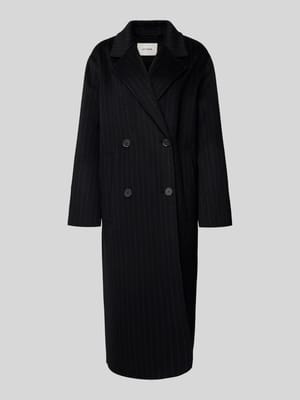 Lange jas met reverskraag, model 'CLARA' Shop The Look MANNEQUINE