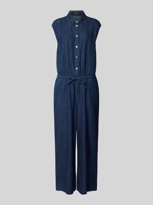 Jumpsuit met kentkraag en knoopsluiting, model 'Monny' Shop The Look MANNEQUINE
