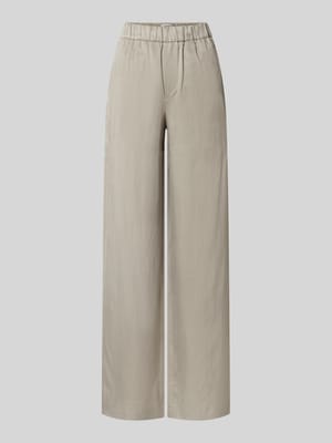 Spodnie materiałowe o kroju wide fit z elastycznym pasem model 'Consider' Shop The Look MANNEQUINE