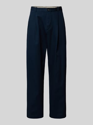 Wide fit bandplooibroek van puur katoen Shop The Look MANNEQUINE