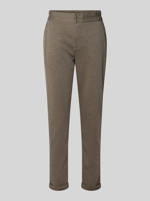 Slim Fit Stoffhose mit fixierten Abschlüssen Modell 'Nanni' Shop The Look MANNEQUINE