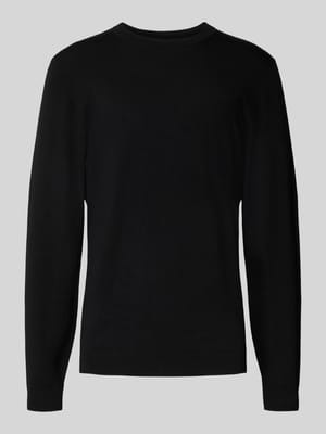 Gebreide pullover met ribboorden Shop The Look MANNEQUINE