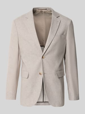 Straight Fit Sakko aus Leinen-Mix Modell 'Charles' Shop The Look MANNEQUINE