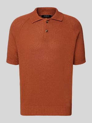 Regular Fit Poloshirt aus Baumwoll-Kaschmir-Mix mit Knopfleiste Shop The Look MANNEQUINE