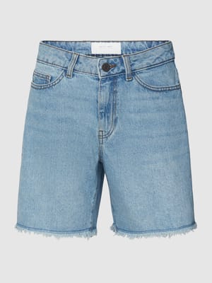 Jeansshorts mit ausgefransten Beinabschlüssen Modell 'SMILEY' Shop The Look MANNEQUINE