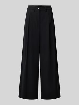 Spodnie z mieszanki wiskozy z szeroką nogawką Shop The Look MANNEQUINE