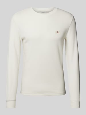 Longsleeve mit Label-Stitching Shop The Look MANNEQUINE