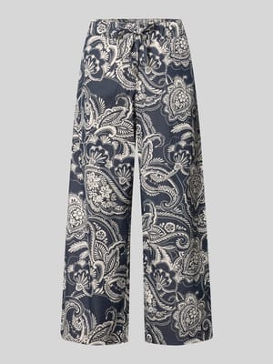 Wide Leg Hose aus Baumwoll-Mix Modell 'MAINE S' Shop The Look MANNEQUINE
