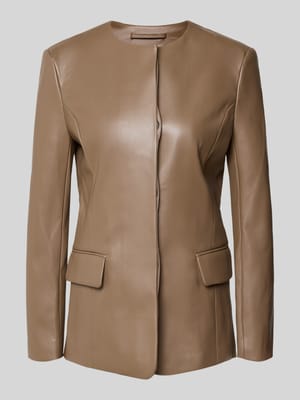 Kurtka o kroju slim fit z materiału skóropodobnego model 'Doma' Shop The Look MANNEQUINE