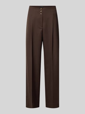 Wide leg broek met persplooien model 'RAVNA' Shop The Look MANNEQUINE