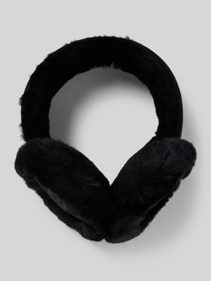Oorwarmers van lamsvacht met labelstitching Shop The Look MANNEQUINE