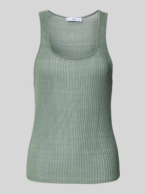 Stricktop in semitransparentem Design Modell 'GERANIO' Shop The Look MANNEQUINE