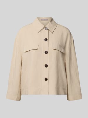 Regular Fit Blazer aus Viskose-Leinen-Mix Shop The Look MANNEQUINE