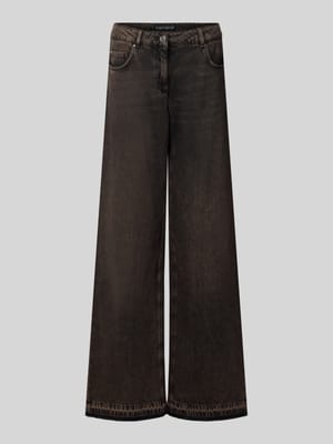 Wide Fit Jeans mit Knopfverschluss Shop The Look MANNEQUINE