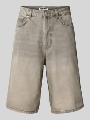 Szorty jeansowe o kroju baggy fit z 5 kieszeniami Shop The Look MANNEQUINE