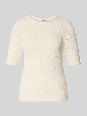 Strickshirt mit Rundhalsausschnitt Shop The Look MANNEQUINE