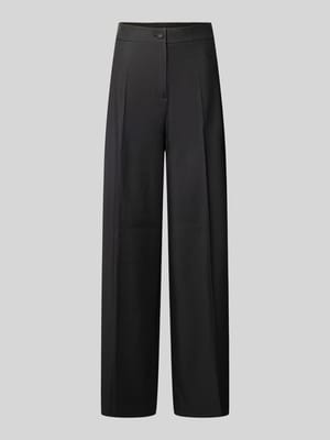 Wide leg stoffen broek met persplooien Shop The Look MANNEQUINE