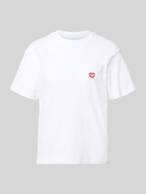 T-Shirt mit Label-Patch Shop The Look MANNEQUINE