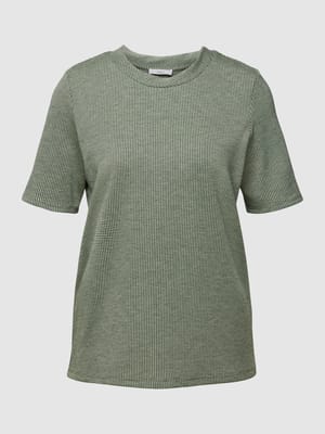 T-shirt met ronde hals, model 'Sweatset' Shop The Look MANNEQUINE