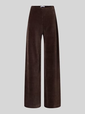 Wide leg corduroy broek, model 'ELAINE' Shop The Look MANNEQUINE