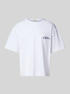 T-Shirt mit Label-Stitching Shop The Look MANNEQUINE