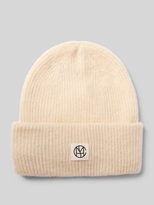 Beanie mit Alpaka-Anteil und Label-Patch Shop The Look MANNEQUINE