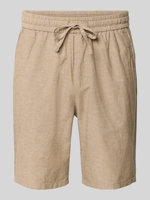 Regular Fit Bermudas aus Baumwoll-Leinen-Mix Modell 'LINUS' Shop The Look MANNEQUINE