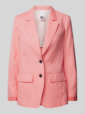 Blazer van linnenmix met klepzakken Shop The Look MANNEQUINE