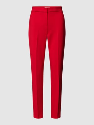 Slim fit pantalon met persplooien, model 'COLONIA' Shop The Look MANNEQUINE