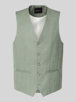 Kamizelka o kroju regular fit z dodatkiem wiskozy model 'Edgar' Shop The Look MANNEQUINE