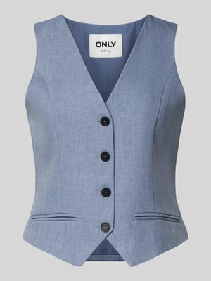 Kamizelka w kroju regular fit z jednorzędowym zapięciem na guziki model 'LINDA' Shop The Look MANNEQUINE