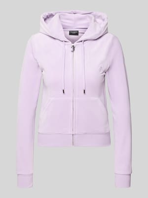 slim fit sweatjack van fluweel model 'Robertson' Shop The Look MANNEQUINE